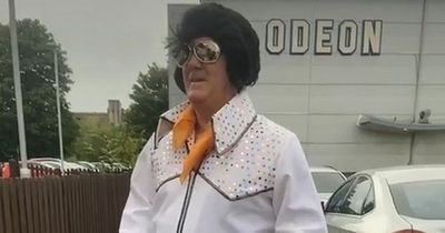 Hilarious Scots grandad dresses up as Elvis for cinema trip to see the King's new movie and becomes TikTok star