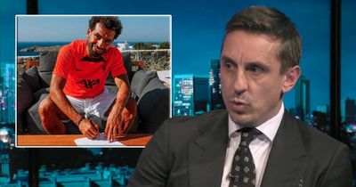 Gary Neville responds to Mohamed Salah's new Liverpool contract with biting remark