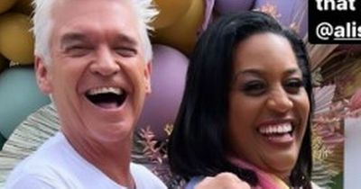 Phillip Schofield beams as he attends Pride with This Morning pal Alison Hammond