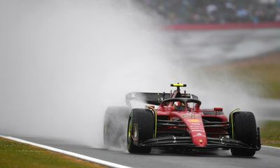 Carlos Sainz shines in Silverstone deluge to take British F1 GP pole