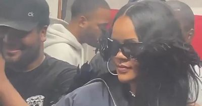 Rihanna mobbed by London fans as she's spotted in Crystal Palace barber with A$AP Rocky