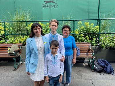 Wimbledon gives Ukrainian refugees chance to escape horrors of war