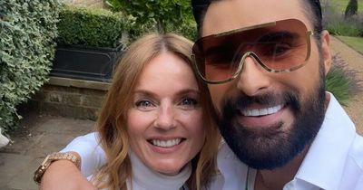 Rylan Clark and Geri Horner make glamorous F1 entrance as they support her hubby