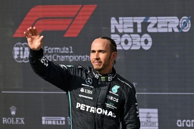 Hamilton salutes home crowd and Mercedes team