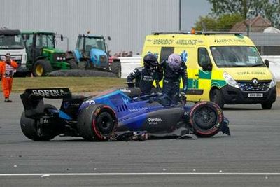 F1 news: Alex Albon provides positive update after dramatic British Grand Prix crash