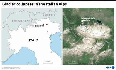 Glacier collapses in Italian Alps, six dead