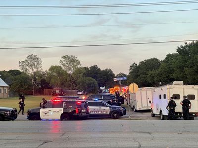 A gunman killed 2 people and wounded 3 police officers in Texas