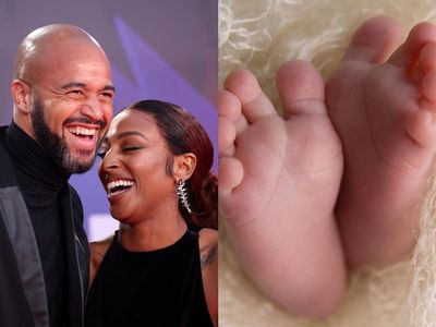 ‘Our little grape’: Alexandra Burke gives birth to first child with Darren Rudolph