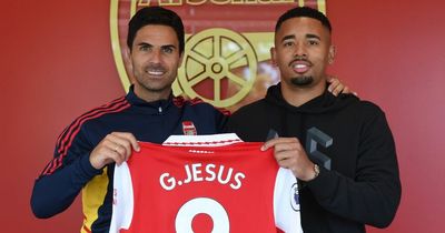 Gabriel Jesus' Arsenal shirt number confirmed following £45m transfer