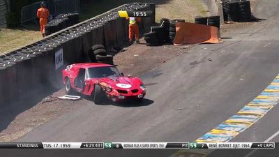 See The One-Off Ferrari Breadvan Crash During 2022 Le Mans Classic