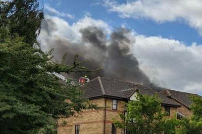 Bedford fire: At least one person has died after gas explosion