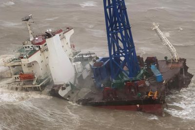 China says 12 bodies found after typhoon shipwreck off Hong Kong