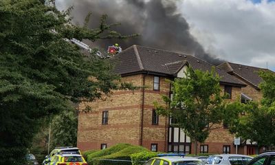 One dead after gas explosion at block of flats in Bedford