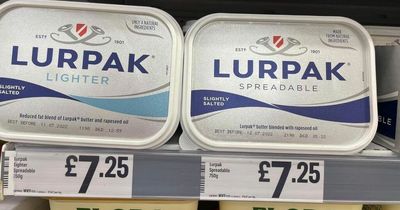 Supermarket shoppers left raging as Lurpak butter prices top eye-watering £7 for single tub