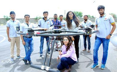 Tech that! IIT-H unveils drone that can carry humans