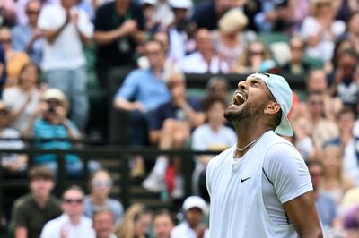 Well-behaved Kyrgios reaches second Wimbledon quarter-final