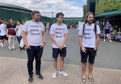 Campaigners in ‘Where is Peng Shuai?’ t-shirts ‘harassed’ by Wimbledon security