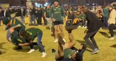 Rugby fans stage brutal game in stadium car park as footage of tackle comes with safety warning