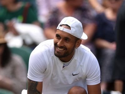 ‘I do what I want’: Nick Kyrgios explains choice to wear red Air Jordan trainers at Wimbledon