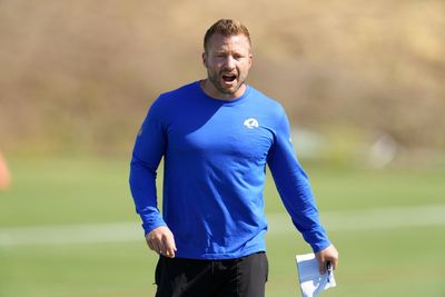 Look: Sean McVay flexes while on water hoverboard on vacation