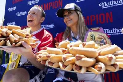 Joey Chestnut, Miki Sudo chow their way to victory in Nathan's hot dog eating contest