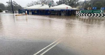 Wollombi Tavern goes under after major flood level breached