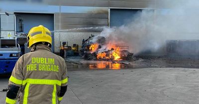 Fire crews tackle industrial unit blaze in South Dublin