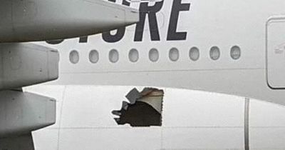 Plane travels for 14 hours with hole in side of aircraft after 'bang' heard on take-off