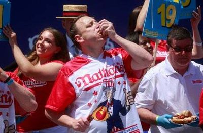 Joey Chestnut is top dog again at Fourth of July hot dog eating contest