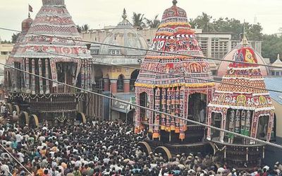 Thousands of devotees witness car festival of Natarajar temple in Chidambaram