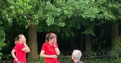 Heartwarming moment a man gets down on one knee and proposes to his partner during Parkrun