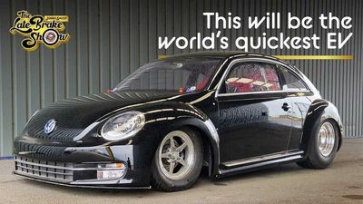 This VW Beetle Drag Racing EV Has 6,500 HP From Four Motors