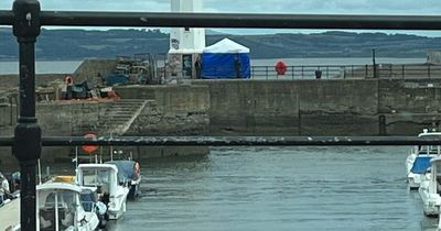 Edinburgh emergency services rush to harbour as body of a man discovered