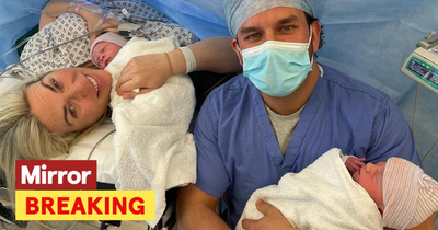 TOWIE's Frankie Essex and partner Luke share first adorable snaps of newborn twins