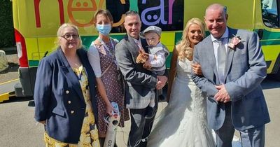 'Not a dry eye' - Medical staff manage to get poorly two-year-old boy to his parents' wedding