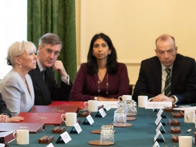 Glum faces of cabinet ministers hours after No 10 accused of lying in Pincher scandal