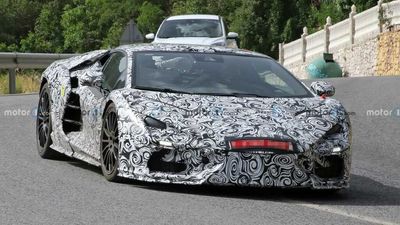 Lamborghini Aventador Replacement Spied Up Close