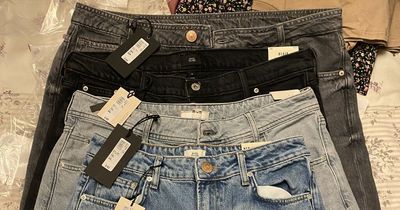 Woman orders four size 18 jeans from River Island - and shares bizarre result