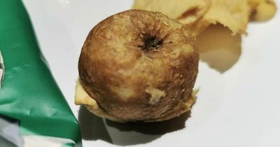 Mum stunned after finding whole potato lurking in packet of cheese and onion crisps