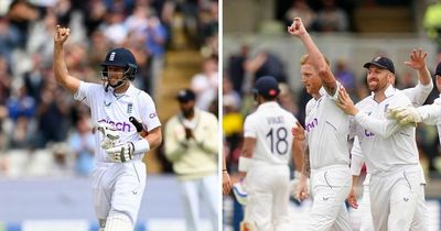 Joe Root and Ben Stokes share Elvis inspired celebration as England become "rockstars"