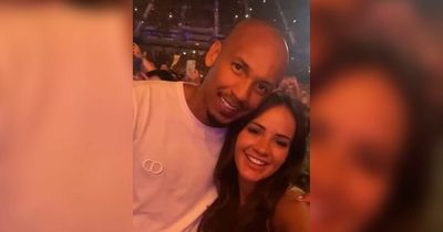 Fabinho's wife Rebeca Tavares issues plea after handing pop star special LFC gift