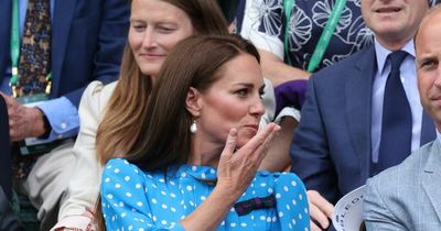 Kate Middleton blows sweet kiss to her mum and dad as they all attend Wimbledon