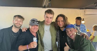 Sam Fender shares photo with 'Geordie hero' Brian Johnson - and gets praise from Alan Shearer