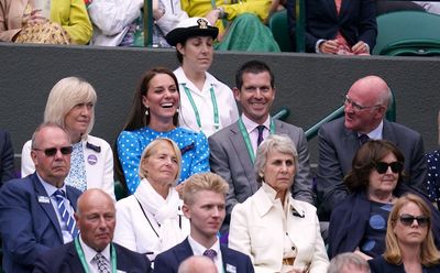 Kate cheers on Cameron Norrie at Wimbledon quarter final