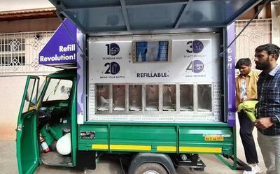 Refill your toiletries from this mobile station