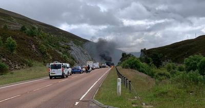 Three dead after horror crash on A9 as Highlands road remains closed