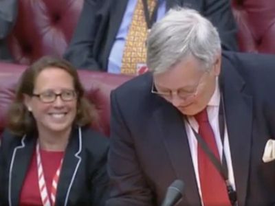 Peers laugh as government’s statement on standards in public life read in House of Lords