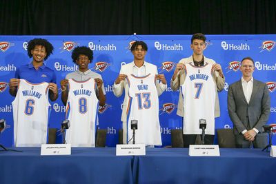 OKC Thunder officially sign Chet Holmgren, Ousmane Dieng and Jalen Williams