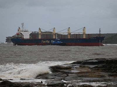 Relief as stranded ship docks in Sydney
