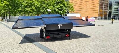 Tesla teases solar range extender equipped with Starlink internet